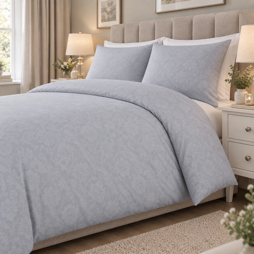 Cotton Co Kate Duvet Cover Set - Grey
