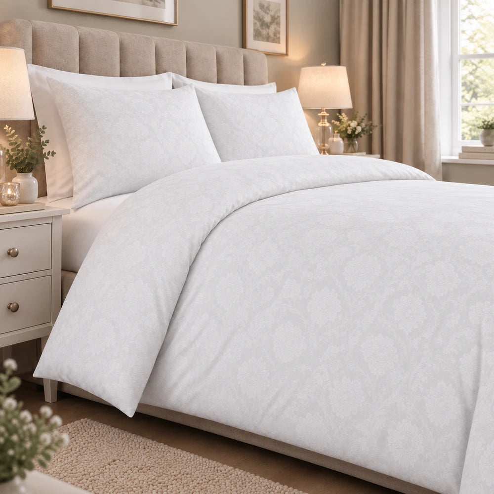 Cotton Co Kate Duvet Cover Set - White