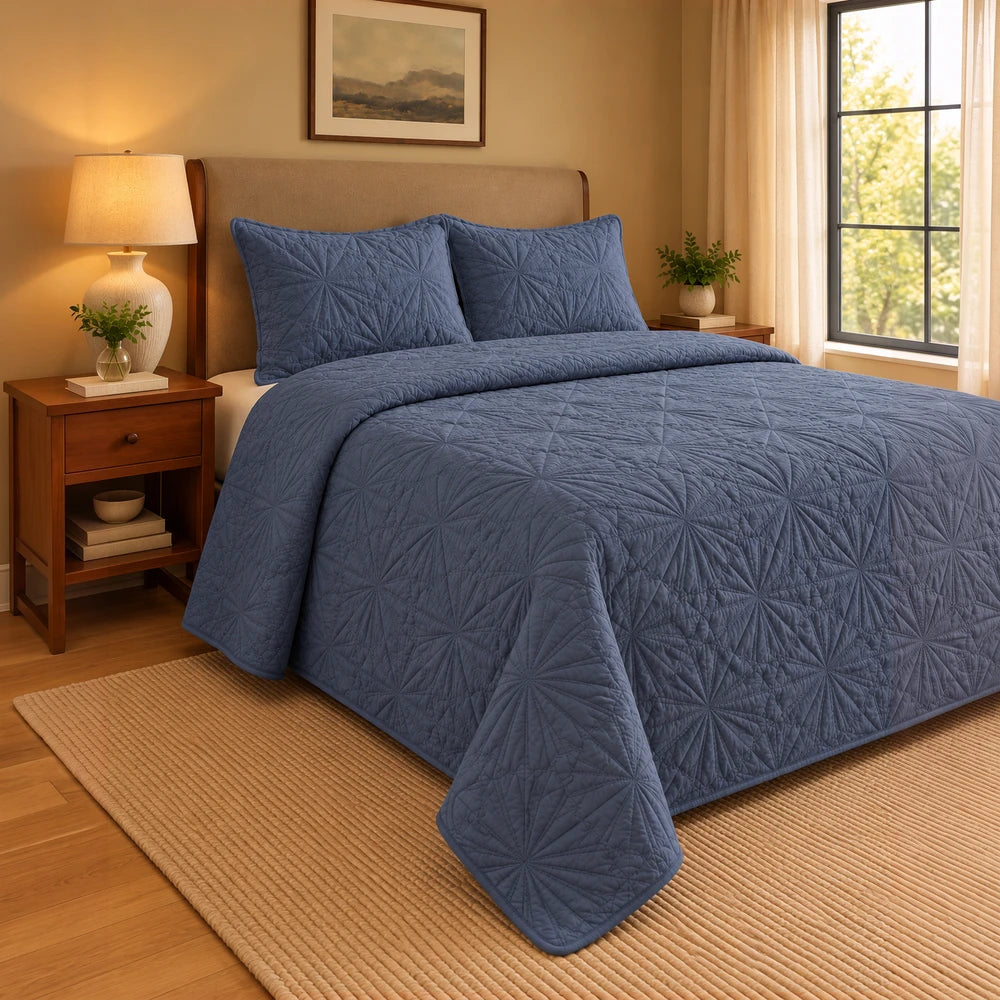 3Pc Pierre Cardin Pinsonic Quilt