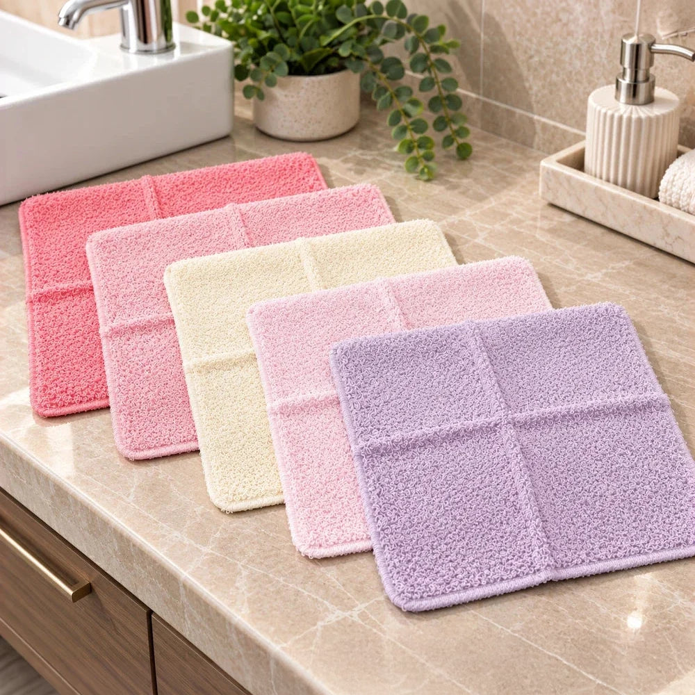 5-Piece Mixed Colour Face Towel Set (30 x 30cm)