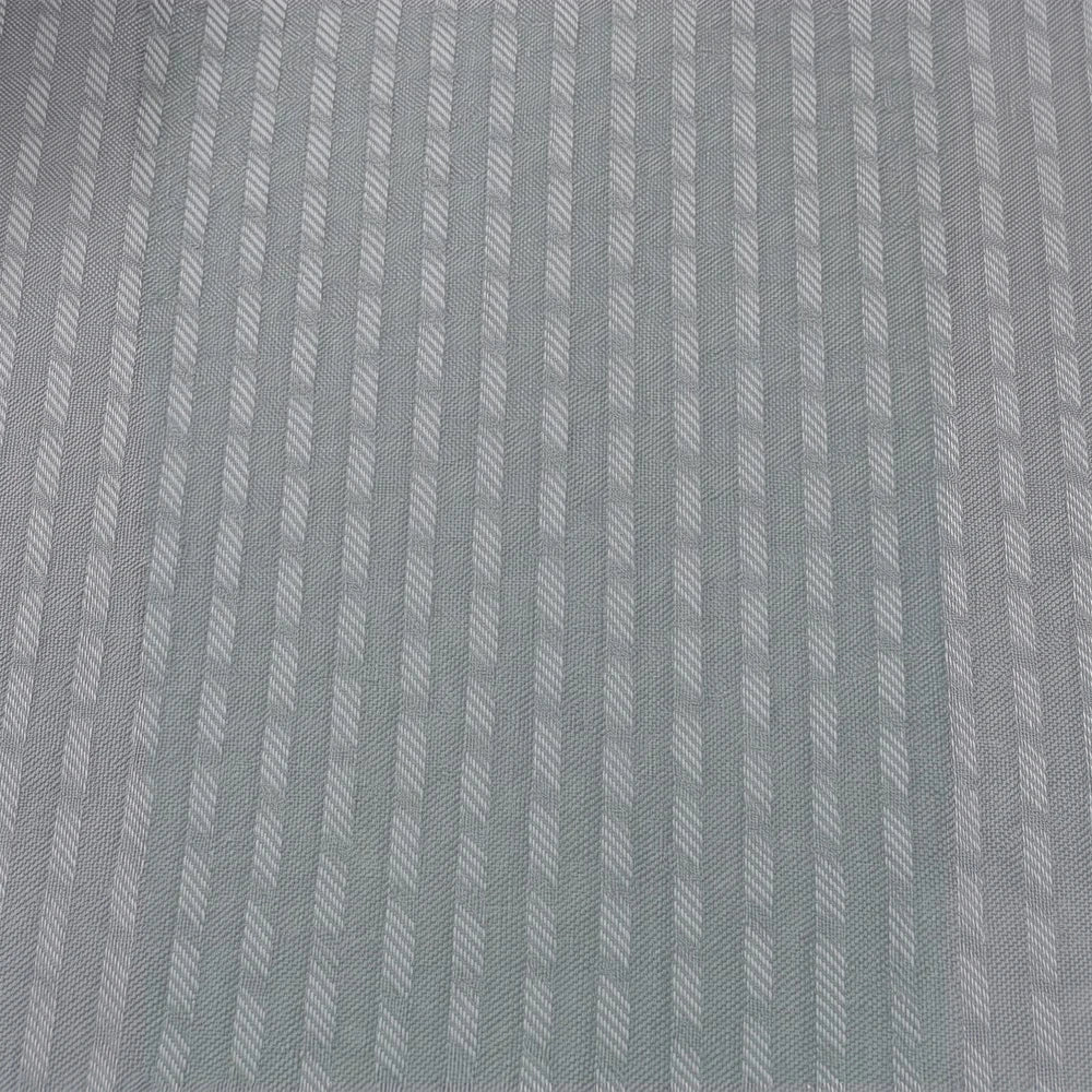 Charlie Textured Taped Lined Curtain in gray with striped woven texture and subtle pattern for a modern window treatment.