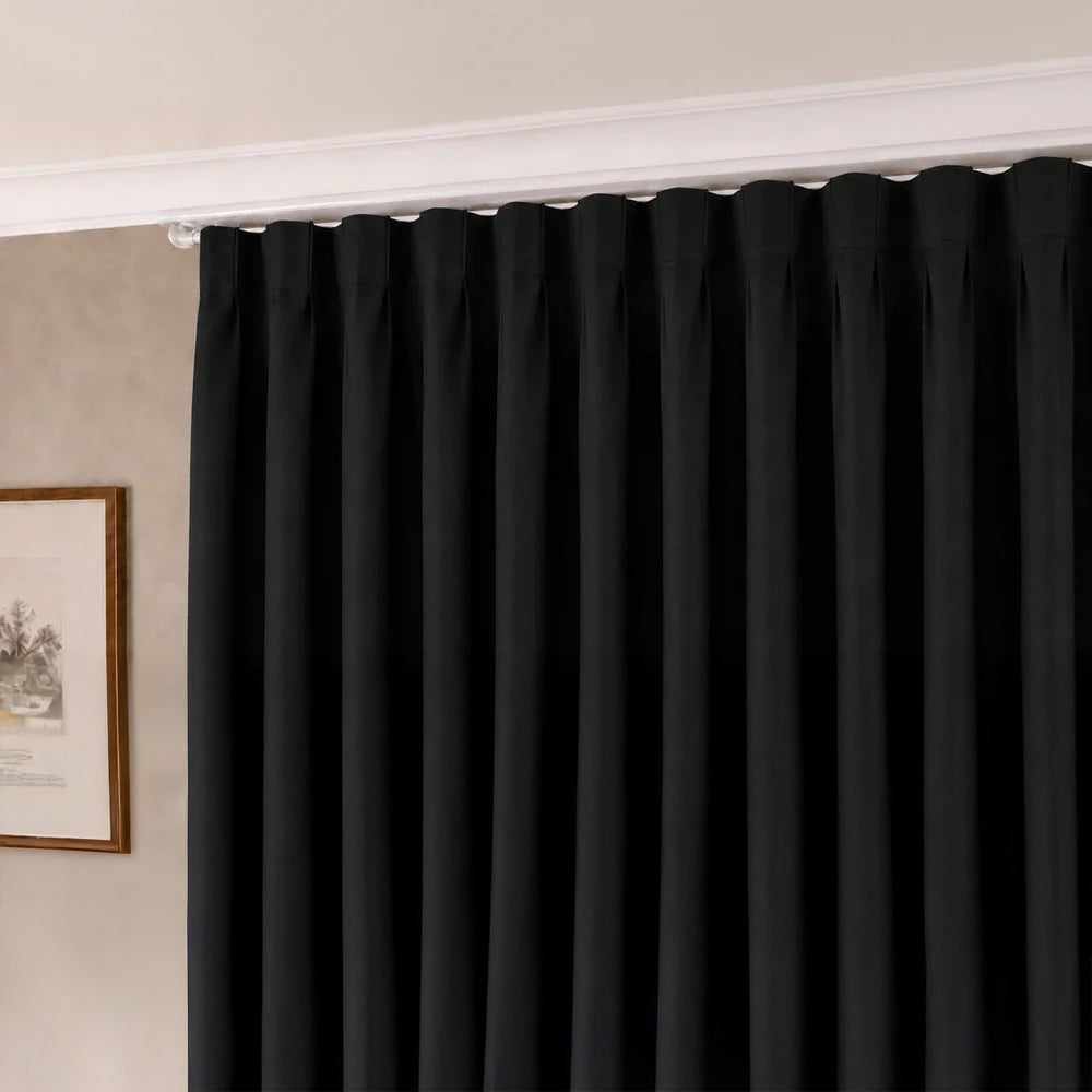Faux Silk Curtain Taped Lined Curtain