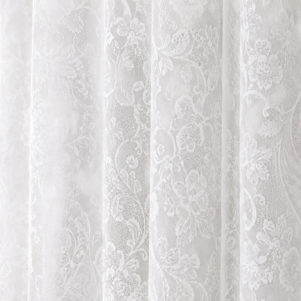 Hope Lace 5m Taped Curtain