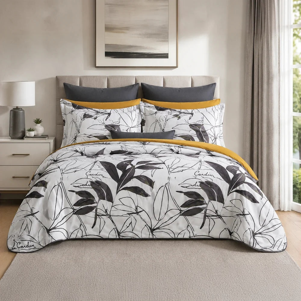 Pierre Cardin Microfibre Duvet Cover Set - Botanist Leaf