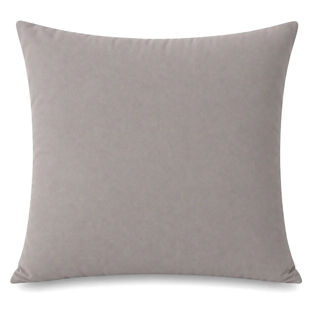 Gray Whisper Soft Microfibre Continental Pillowcase, presented in a clean studio shot from a straight-on view.