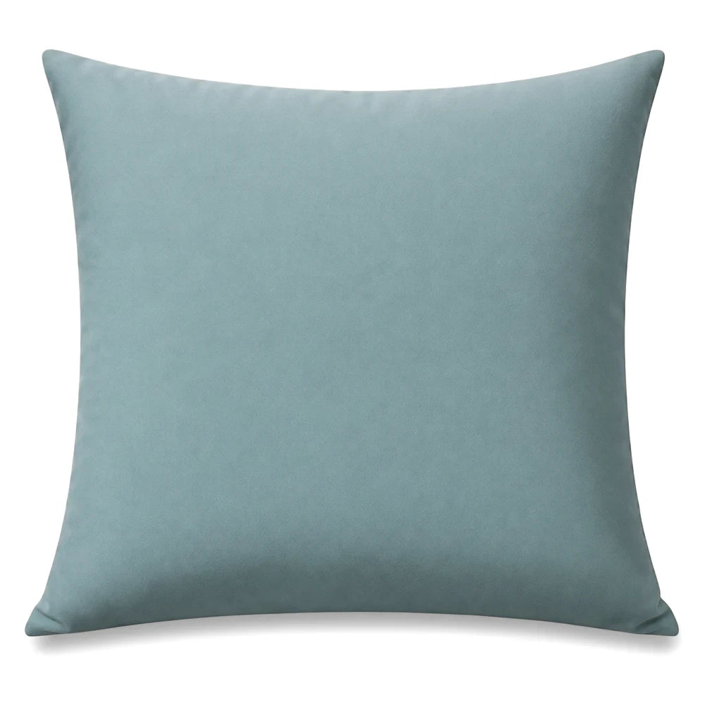 Whisper Soft Microfibre 1 Pack Continental Pillowcase in a solid teal/blue-green color, showcasing its soft texture and