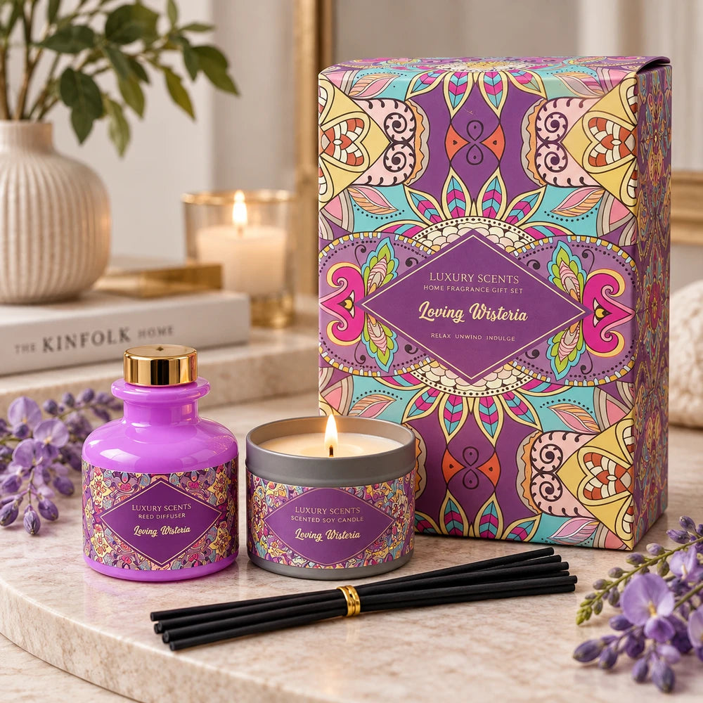 Eastern Scent Fragrance Gift Set and Diffuser & Candle