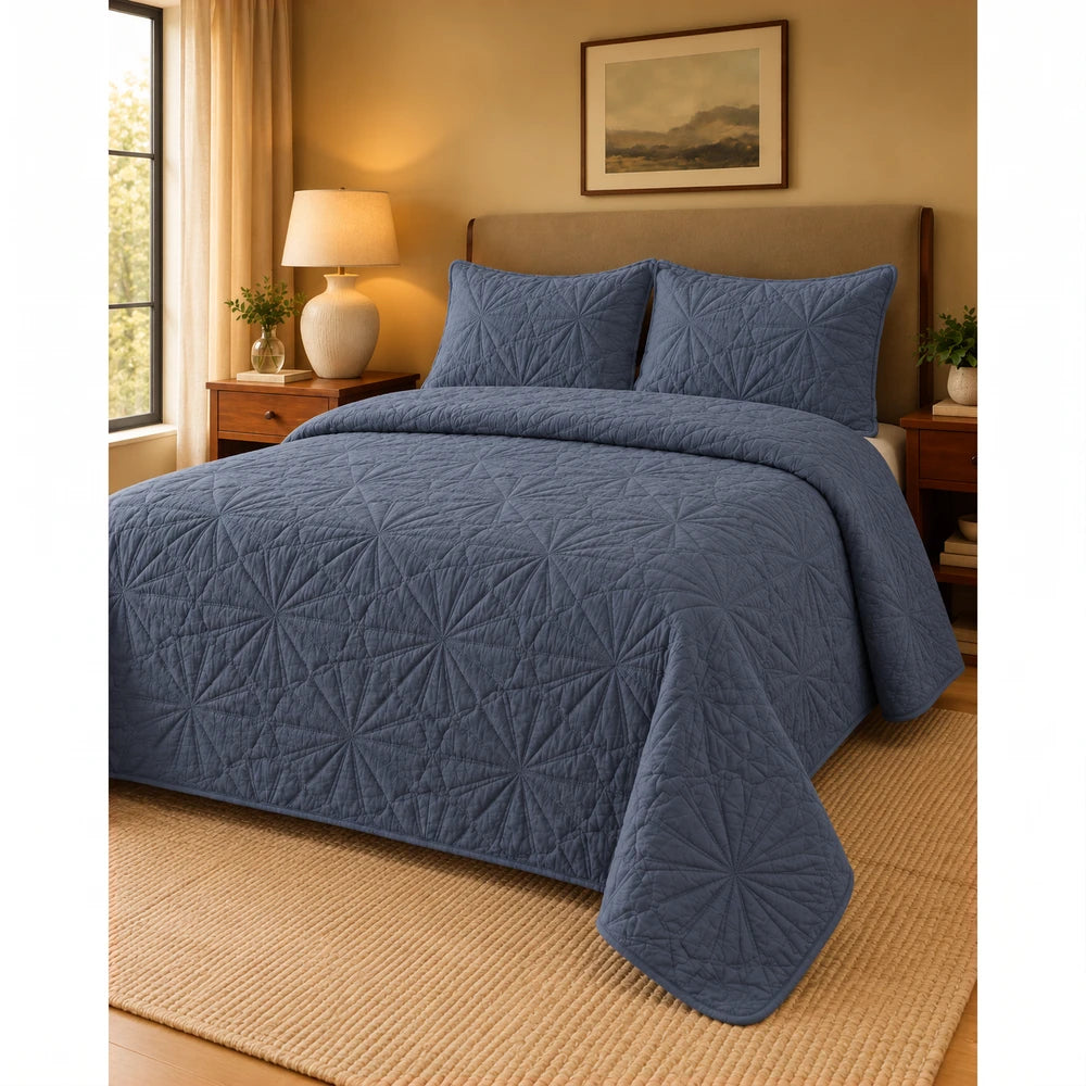 3Pc Pierre Cardin Pinsonic Quilt