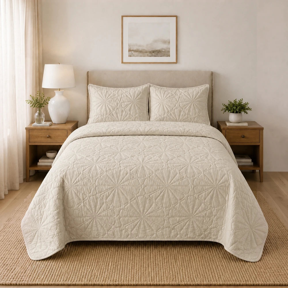 3Pc Pierre Cardin Pinsonic Quilt