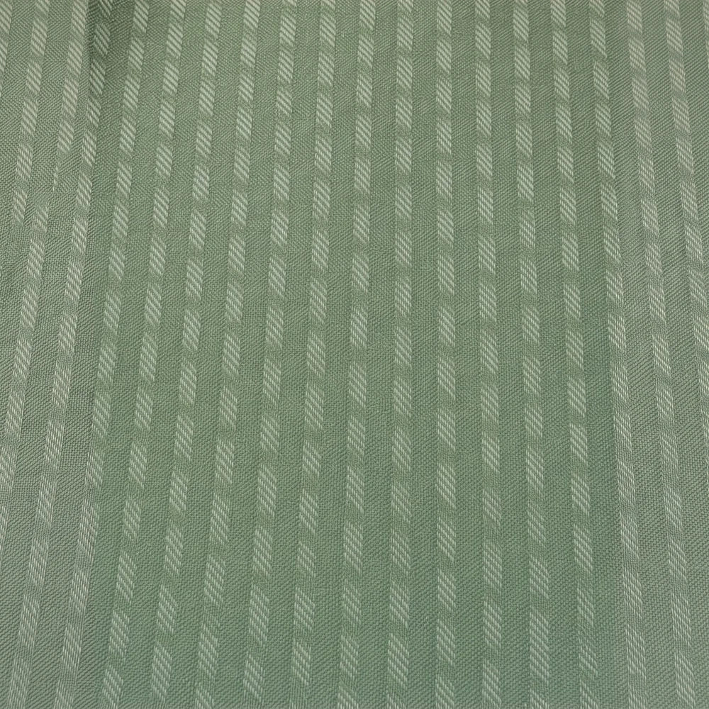 Charlie Textured Taped Lined Curtain in sage green with diagonal stripe pattern; durable woven fabric.