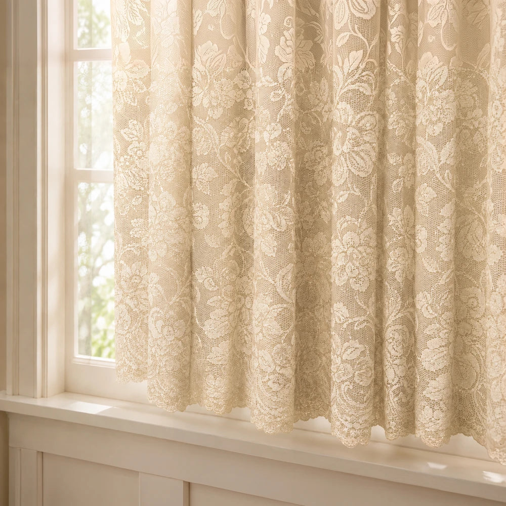 Hope Lace Taped Curtain 250 x 120cm