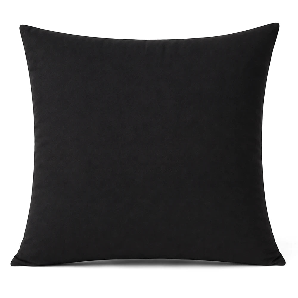 Black Whisper Soft Microfibre 1 Pack Continental Pillowcase shown from a flat-lay perspective, highlighting its smooth